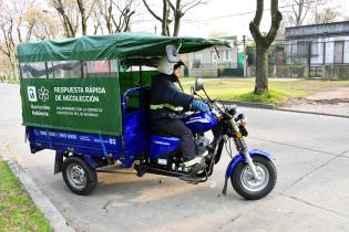 Sistema de limpieza por motocarros