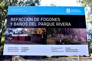 Refacción de fogones y baños del Parque Rivera