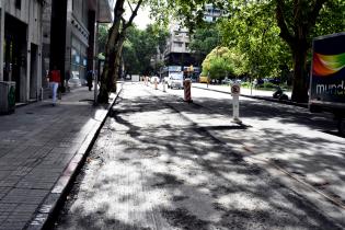 Obras de repavimentación en Colonia y Julio Herrera y Obes 