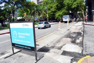 Obras de repavimentación en Colonia y Julio Herrera y Obes 