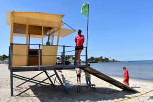 Guardavidas en playa