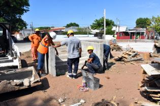 Obras en plazoleta de la Unión