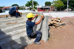 Obras en plazoleta de la Unión