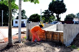 Obras en plazoleta de la Unión