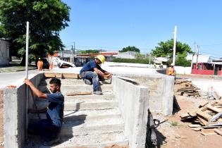 Obras en plazoleta de la Unión