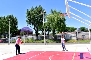 Inauguración de obras en plaza Porvenir