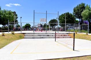 Inauguración de obras en plaza Porvenir