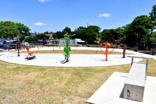Inauguración de obras en plaza Porvenir Inauguración de obras en plaza Porvenir