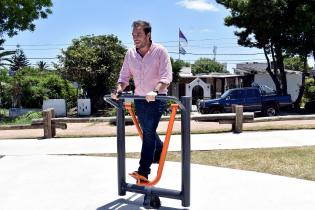 Inauguración de obras en plaza Porvenir