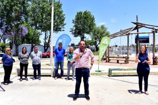 Inauguración de obras en plaza Porvenir Inauguración de obras en plaza Porvenir