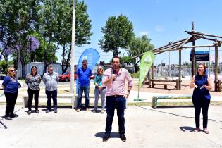 Inauguración de obras en plaza Porvenir