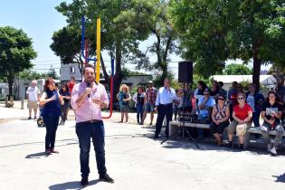 Inauguración de obras en plaza Porvenir Inauguración de obras en plaza Porvenir