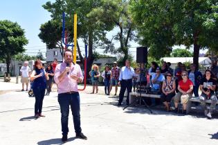 Inauguración de obras en plaza Porvenir