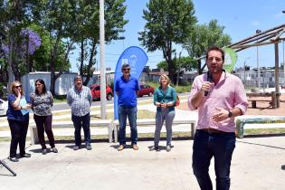 Inauguración de obras en plaza Porvenir