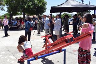 Inauguración de obras en plaza Porvenir