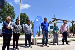 Inauguración de obras en plaza Porvenir Inauguración de obras en plaza Porvenir