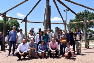 Inauguración de obras en plaza Porvenir