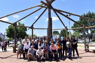 Inauguración de obras en plaza Porvenir