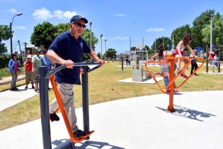 Inauguración de obras en plaza Porvenir