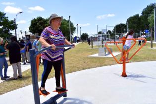 Inauguración de obras en plaza Porvenir