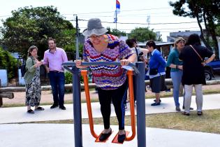 Inauguración de obras en plaza Porvenir