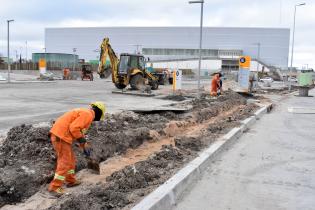 Obras en avenida Jacobo Varela