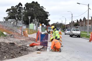 Obras en avenida Jacobo Varela