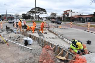 Obras en avenida Jacobo Varela