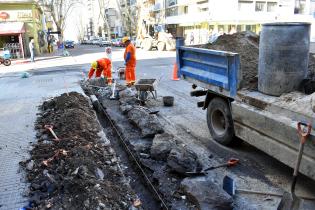 Obras en calle Gabriel Pereira