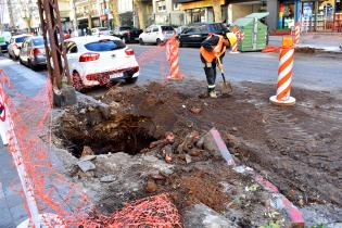 Obras en calle Gabriel Pereira