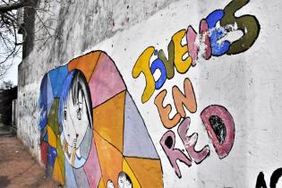 Mural de la policlìnica Punta de Rieles antes de los trabajos de pintura Mural de la policlìnica Punta de Rieles antes de los trabajos de pintura