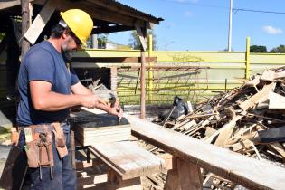 Avance de obras en Centro cultural de Flor de Maroñas