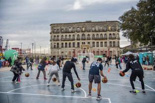 Actividades en la plaza de deportes Nº 1 en el marco del Plan ABC+ Deporte + Cultura