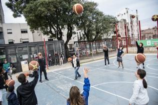 Actividades en la plaza de deportes Nº 1 en el marco del Plan ABC+ Deporte + Cultura