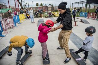 Actividades en la plaza de deportes Nº 1 en el marco del Plan ABC+ Deporte + Cultura