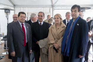 Inauguración de monolito en homenaje al centenario del vínculo entre Uruguay y Japón 