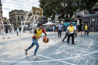 Actividades en la plaza de deportes Nº 1 en el marco del Plan ABC+ Deporte + Cultura