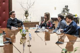 Encuentro del intendente interino Federico Graña con el Secretario General del Gobierno de la ciudad de Buenos Aires,  Fernando Straface