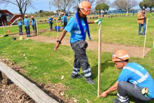 Relevamiento de obras en club Nuevo Amanecer 