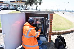 Inauguración de Semáforos Rambla Rep. Argentina y Ejido