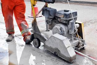 Obras en calle Rafael y Dunant.