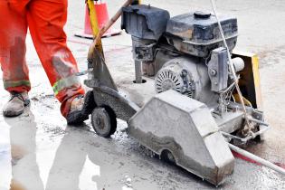 Obras en calle Rafael y Dunant.