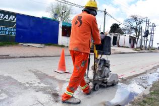 Obras en calle Rafael y Dunant.