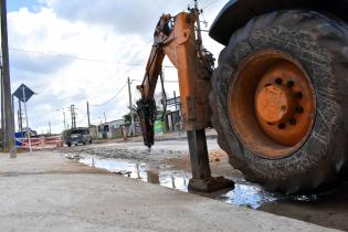 Obras en calle Rafael y Dunant.