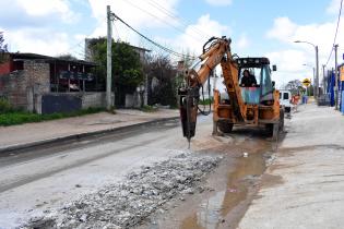 Obras en calle Rafael y Dunant.