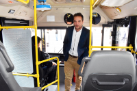 COMESA presenta floja de ómnibus con aire acondicionado