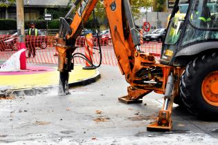 Avance de obras en Av. Dr Manuel Albo Avance de obras en Av. Dr Manuel Albo