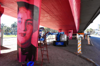 Intervención artística en el Viaducto de Paso Molino