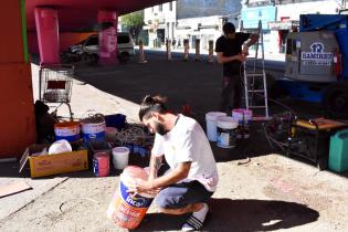 Intervención artística en el Viaducto de Paso Molino