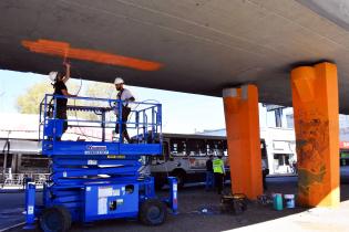 Intervención artística en el Viaducto de Paso Molino